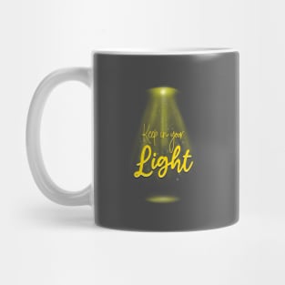 Keep In Your Light - Yellow White Mug